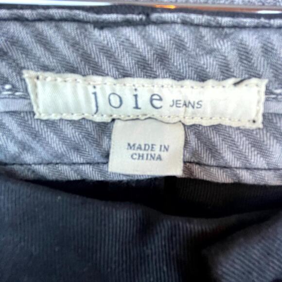 Joie Jeans Trouser Skinny Pants Womens 23 Black Cotton Stretch Mid-Rise Pockets - Picture 3 of 9